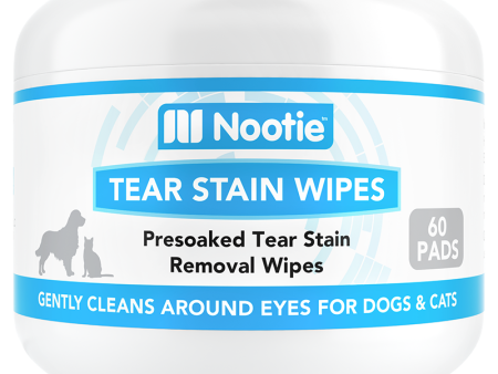 Nootie Tear Stain Wipes for Dogs & Cats 60ct on Sale