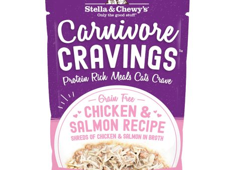 Stella & Chewy s Wet Cat Food Carnivore Cravings Chicken & Salmon Recipe 2.8oz Pouch Single Online now