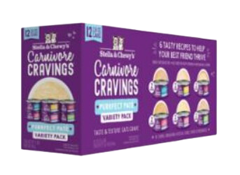 Stella & Chewy s Wet Cat Food Carnivore Cravings Purrfect Pate Variety Pack 12pk 2.8oz Cans Sale