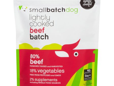 SmallBatch Frozen Lightly Cooked Dog Food - Beef Sliders 5lb Bag - 80 1oz sliders on Sale