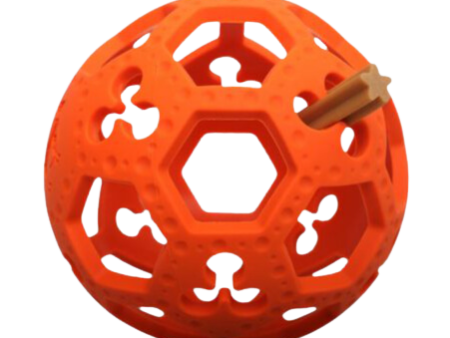 Tall Tails Natural Rubber Dog Toy - GOAT Flex-A-Ball Orange 5.5  Online now