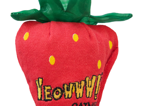 Yeowww! Strawberry Catnip Cat Toy - Red Sale