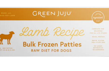 Green Juju Frozen Dog Food - Lamb Recipe Patties 18lb Box For Cheap