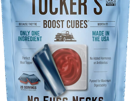 Tucker s Raw Frozen Boost Cubes - No Fuss Necks Turkey 1lb Bag (20 servings per bag) Online Sale