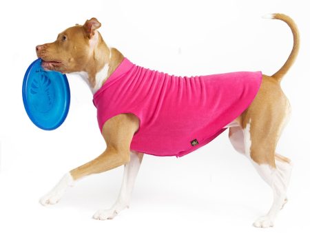 Gold Paw Stretch Fleece - Fuchsia For Cheap