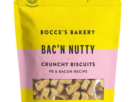 Bocce’s Everyday Crunchy Dog Biscuits - Bac N Nutty 5oz bag Online now