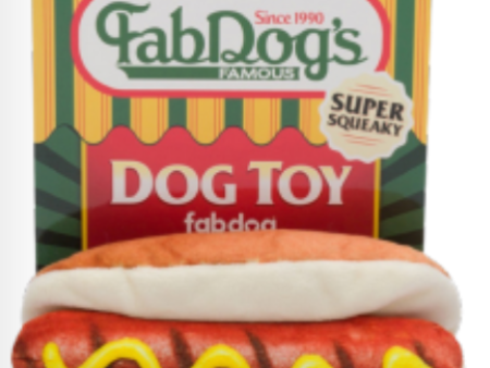 Fab Dog Fast Foodies Famous Hot Dog Dog Toy Hot on Sale