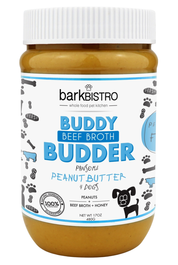 Bark Bistro Beef Broth Buddy Budder 17oz Jar Supply