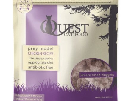 Steve s Quest Freeze-Dried Raw Cat Food - Chicken Diet 10oz Bag Online now