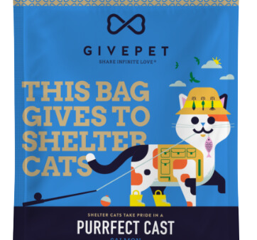 GivePet Grain Free Freeze-Dried Cat Treats - Purrfect Cast Salmon 1.25oz Bag Hot on Sale