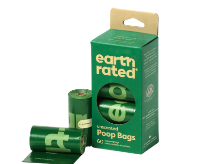 Earth Rated Unscented Poop Bags 4 rolls (60ct) Online