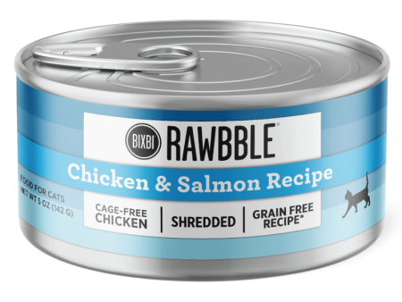 Bixbi RAWBBLE® Wet Cat Food Shredded Chicken & Salmon Recipe Online Hot Sale