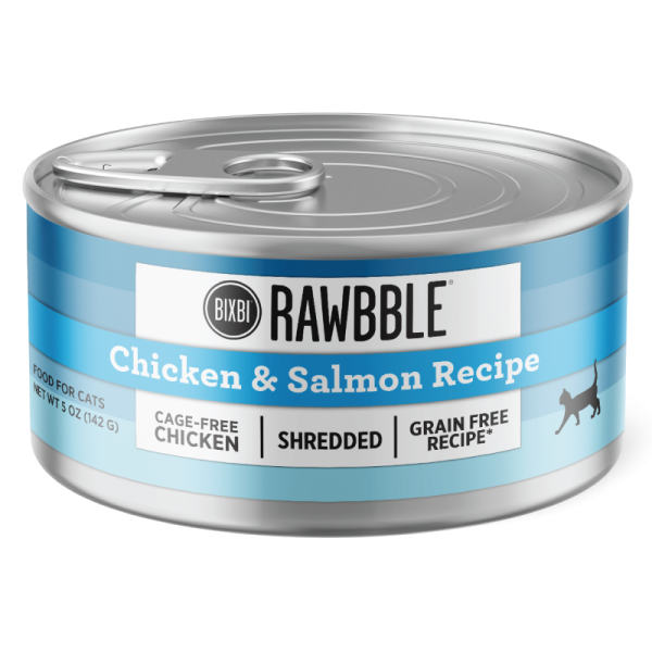 Bixbi RAWBBLE® Wet Cat Food Shredded Chicken & Salmon Recipe Online Hot Sale