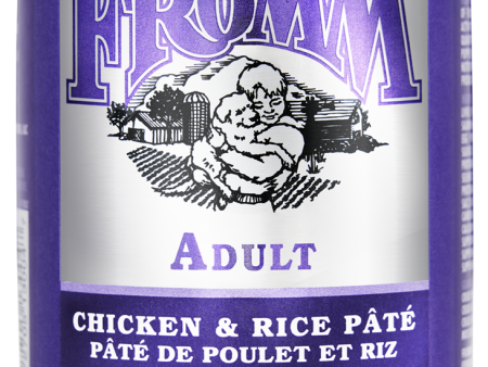 Fromm Wet Dog Food Patés - Classic Adult Chicken & Rice 12.2oz Can Single Sale