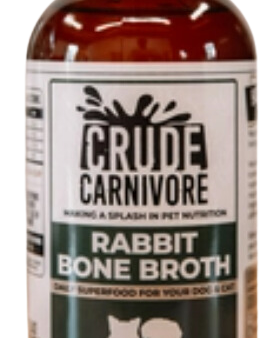 Crude Carnivore Bone Broth - Rabbit 16oz Hot on Sale