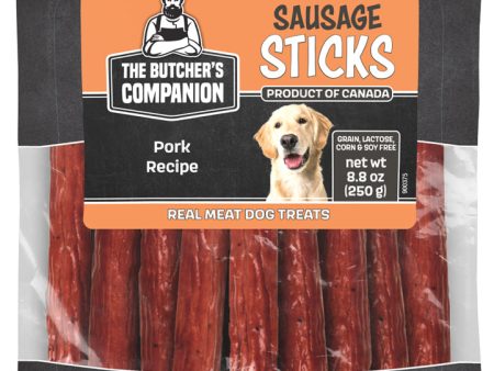 The Butcher s Companion Pork Sausage Sticks for Dogs 8.8oz Pouch For Sale