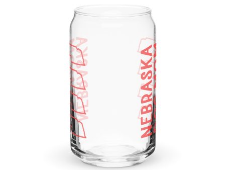 Nebraska Dog Mom can-shaped glassware For Sale