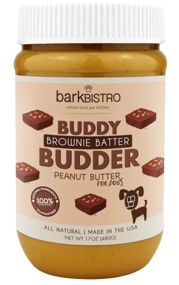 Bark Bistro Brownie Batter Buddy Budder 17oz Jar For Sale