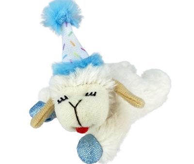 MultiPet Birthday Lamb Chop W  Blue Birthday Hat for Cats Online Hot Sale