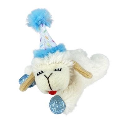 MultiPet Birthday Lamb Chop W  Blue Birthday Hat for Cats Online Hot Sale