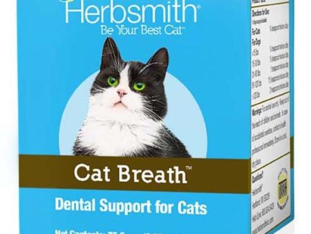 Herbsmith Cat Breath Dental Support Powder 75g Jar For Sale