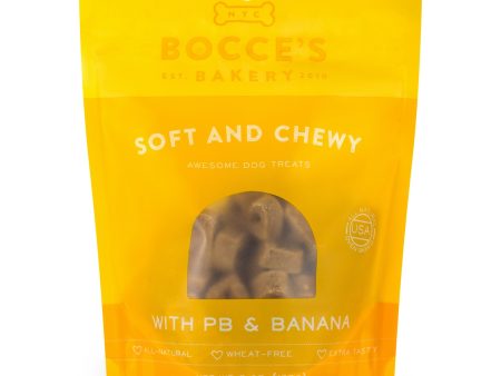 Bocce’s Basics Soft & Chewy Treats - GF PB & Banana 6oz bag Supply