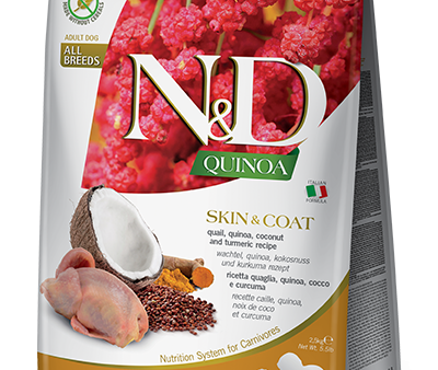 Farmina Quinoa Dry Dog Food N&D Skin & Coat Quail Online Hot Sale