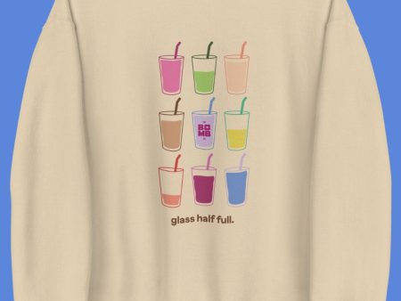 Glass Half Full Crewneck on Sale