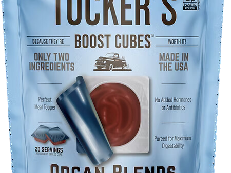 Tucker s Raw Frozen Boost Cubes - Organ Blend Pork Heart & Liver 1lb Bag (20 servings per bag) Cheap