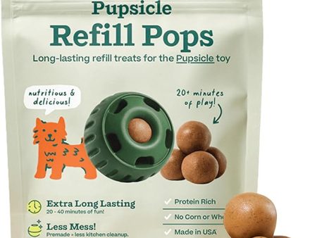 Woof Refill Treat for Pupsicle Toy - Small (10-25 lbs) - PB & Chicken Recipe - 10-pack   6oz Bag For Cheap