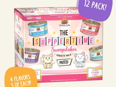 Weruva Wet Cat Food Patés Suppertime Sweepstakes Variety Pack 3oz Can 12pk Discount