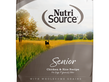 NutriSource Dry Dog Food Senior Chicken & Rice Recipe Cheap