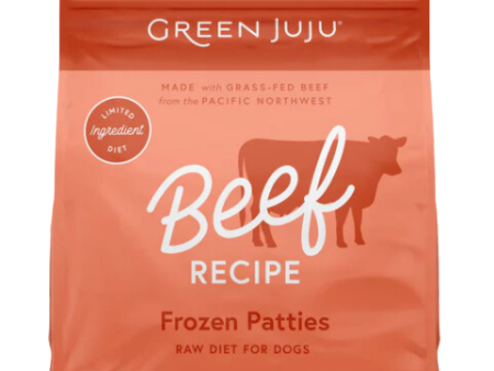 Green Juju Frozen Dog Food - Beef Recipe Patties 6lb Bag For Discount