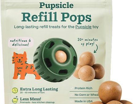 Woof Refill Treat for Pupsicle Toy - XL (75 lbs & up) - PB & Beef Recipe - 5-pack   12oz Bag Hot on Sale