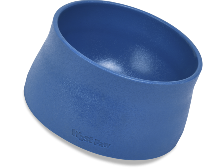 West Paw Seaflex No-Slip Dog Bowl - Marine Blue For Cheap