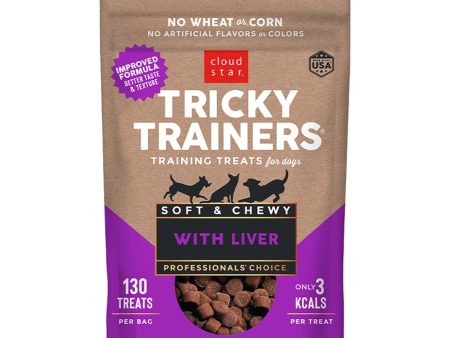 Cloud Star Dog Treats Tricky Trainers Soft & Chewy Chicken Liver 5oz Bag Cheap