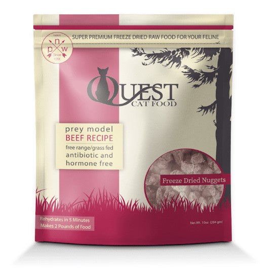 Steve s Quest Freeze Dried Raw Cat Food - Beef Diet 10oz Bag Online Hot Sale