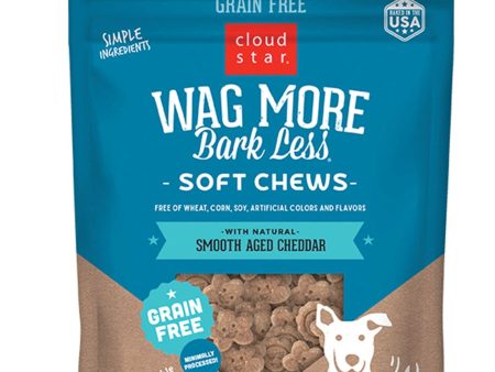 Cloud Star Wag More Bark Less Grain-Free Soft Chews for Dogs Cheddar 5oz Bag Supply