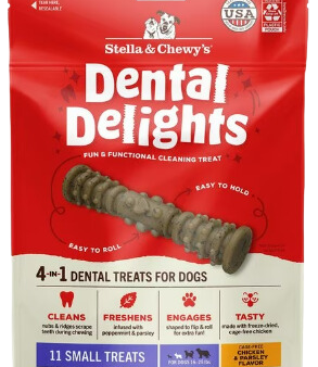 Stella & Chewy s Dental Delights Dog Treats - Small (16-25 lbs) - 11ct   5.5oz bag Hot on Sale