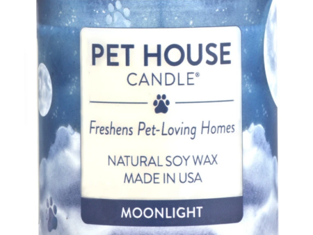 One Fur All Pet House 9oz Candle - Moonlight Fashion