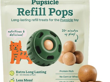 Woof Refill Treat for Pupsicle Toy - Small (10-25 lbs) - PB & Beef Recipe - 10-pack   6oz Bag Online now