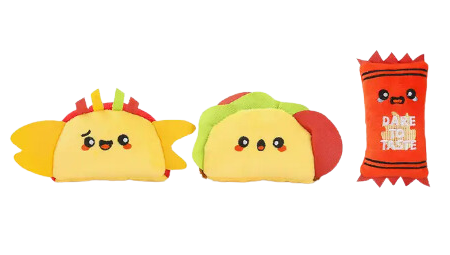 Hugsmart Fiesta Chewsday - Taco Pupper Plush Dog Toys on Sale