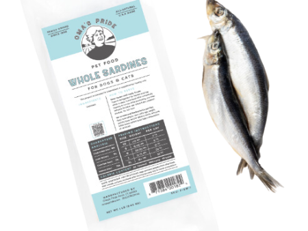 Oma s Pride Frozen Raw Sardines 1lb Bag For Cheap