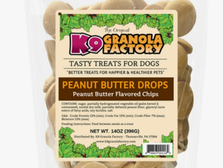 K9 Granola Factory Peanut Butter Drops 14oz Bag Online Sale