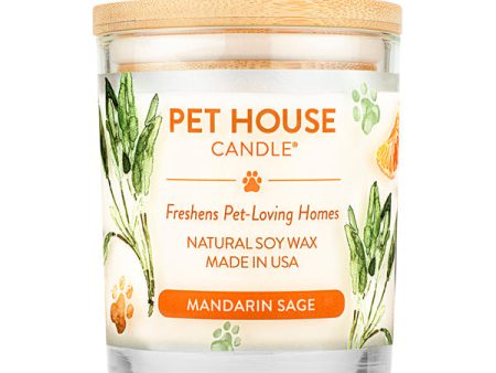 One Fur All Pet House 9oz Candle - Mandarin Sage For Cheap