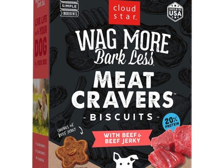 Cloud Star Wag More Bark Less Meat Cravers Biscuits for Dogs Crunchy Beef 12oz Box Online