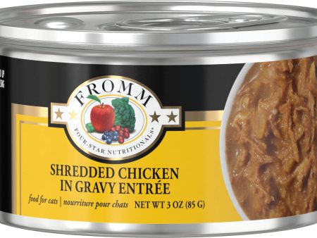 Fromm Wet Cat Food Four-Star Shredded Chicken 3oz Can Single Online