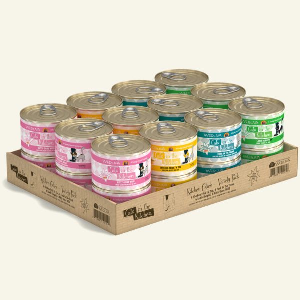 Cats in the Kitchen Wet Cat Food Originals Variety Pack Kitchen Cuties 6oz Cans 24pk *Special Order Only* Supply