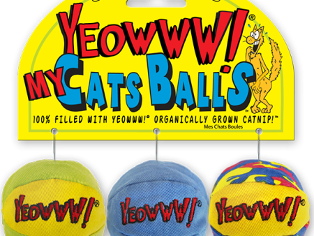 Yeowww! My Cats Balls 3pk Cat Toy For Cheap