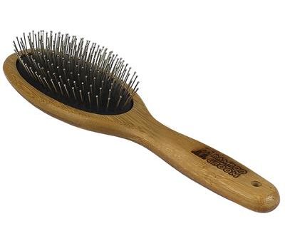 Bamboo Groom Oval Pin Brush w  Pins - Large Supply